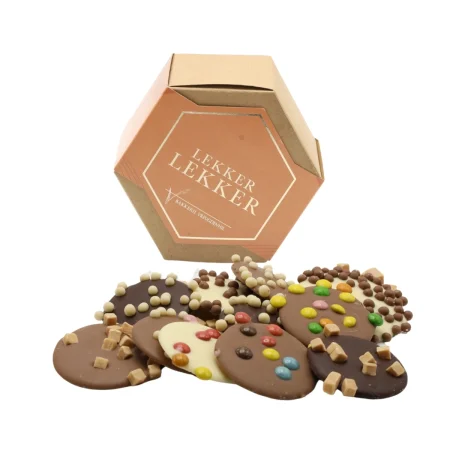 Hexagon cadeau doosje "Lekker lekker"