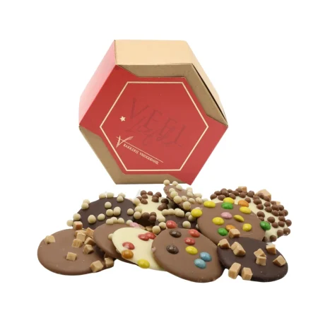 Hexagon cadeau doosje 'Veel liefde'